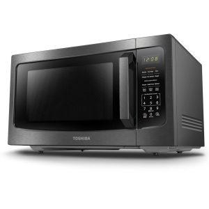 TOSHIBA ML-EM45P(BS) Countertop Microwave Oven with Smart Sensor and Position Me