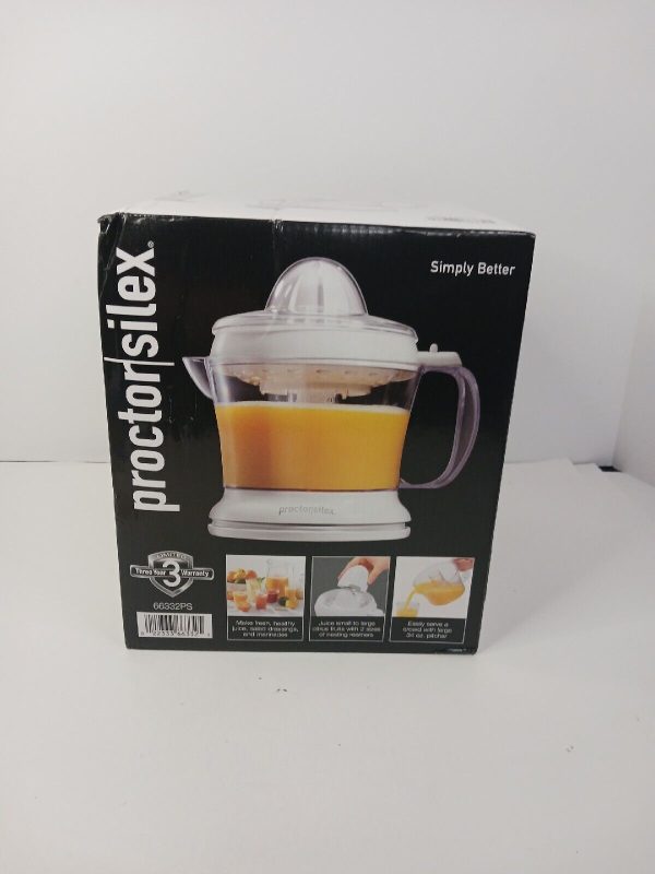 New Proctor Silex Juicit Electric Citrus Juicer Machine for Orange Lemon 34 oz