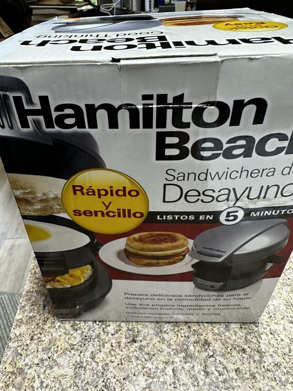 Hamilton Beach Breakfast Sandwich Maker 25475 Egg McMuffin Style Type ST29