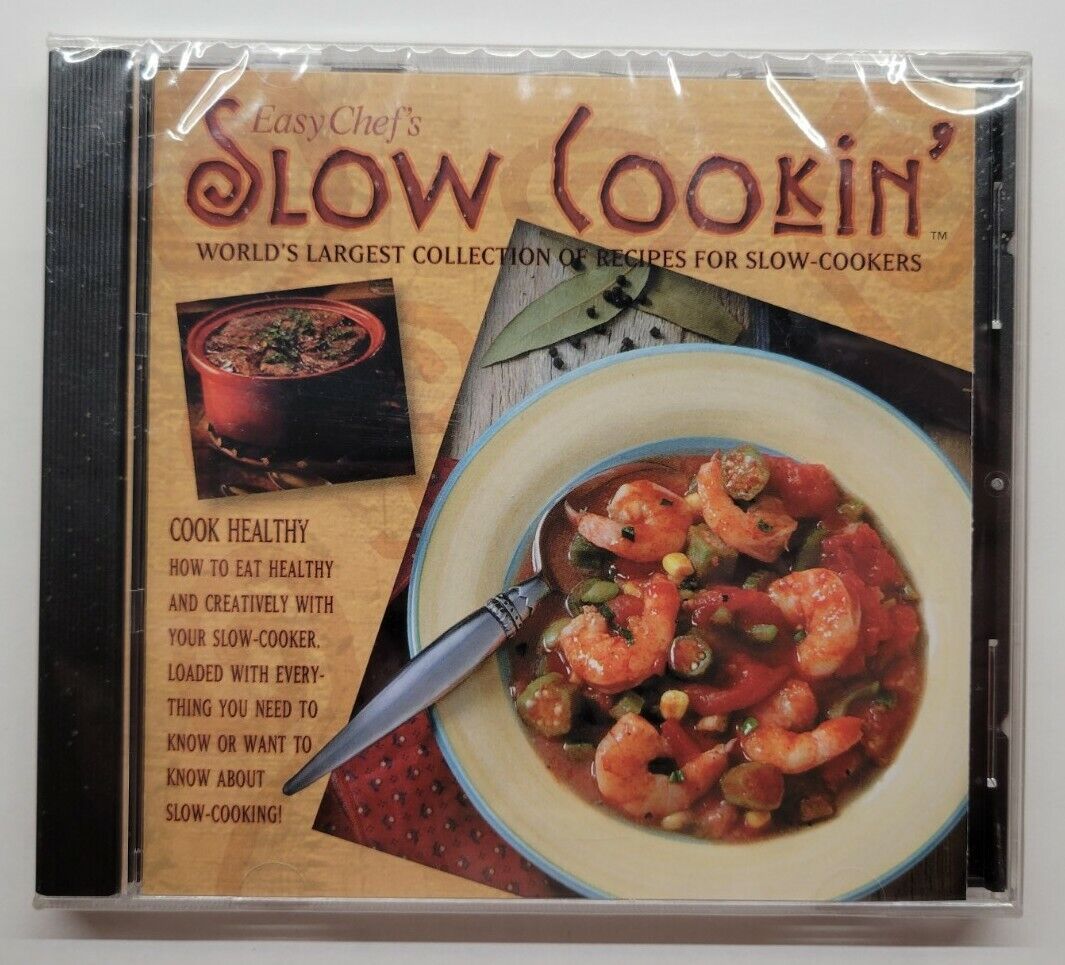 Easy Chef’s Slow Cookin’ For Slow Cookers (PC CD Rom, 2005)