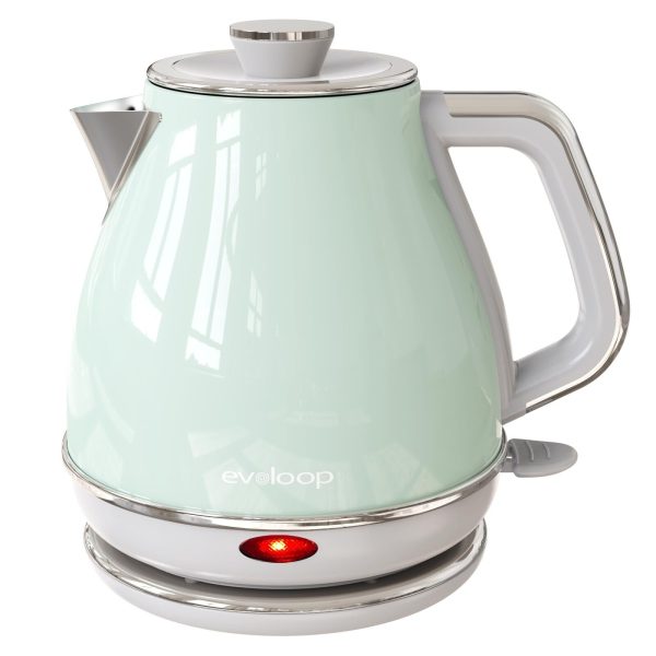 Electric Tea Kettle, 1500W /1.0L Hot Water Boiler Heater Pot, Retro Small Ele…