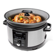 5.5QT Programmable Slow Cooker With Timer,Non Stick Aluminum Alloy Liner.SLOW…