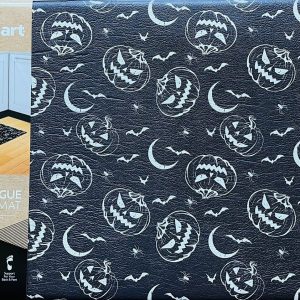 CUISINART Halloween Anti Fatigue Kitchen Mat Rug 18×30 Black Jack O Lanterns NEW