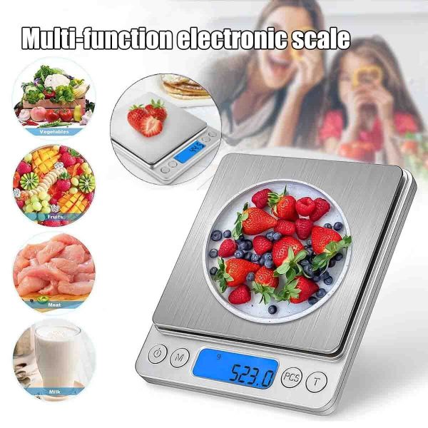 3000×0.1g Food Scale Digital Kitchen Scale 0.1g Precise electronic scale