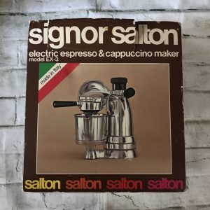 1970 EX3 Signor Salton Italian Espresso Cappuccino Coffee Machine NEW Old Stock