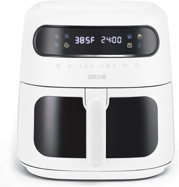 CRUX X Marshmello 8.0 QT Digital Air Fryer With TurboCrisp Technology, Touch And