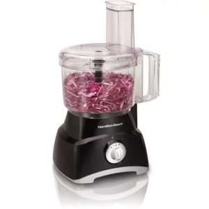 Hamilton Beach Top Mount 8 Cup Food Processor 8 Cup Capacity Large Feed Trough