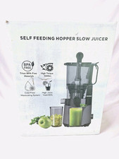 Cold Press Juicer, Masticating Juicer with 5.4 Wide Feed Chute, 350w Slow Juicer