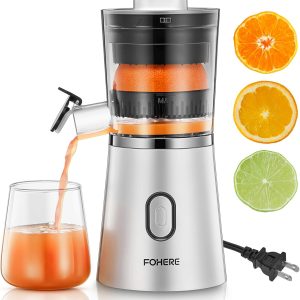 Electric Citrus Juicer Squeezer, Automatic Orange Juicer with Power Cord, One To