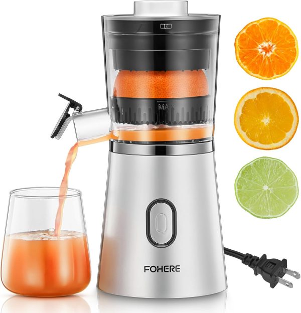 Electric Citrus Juicer Squeezer, Automatic Orange Juicer with Power Cord, One To