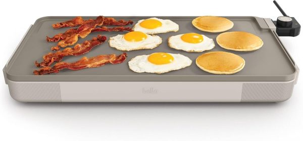 bella 12″ x 22″ Electric Griddle with EverGood Ceramic Nonstick Coating 1500Watt