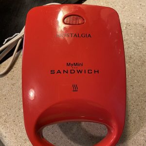 Red Nostalgia MyMini Sandwich maker -personal -dorm room-office-travel-camp