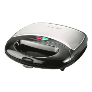 NEW BRENTWOOD NON STICK PANINI PRESS AND SANDWICH MAKER TS-246, SILVER/BLACK