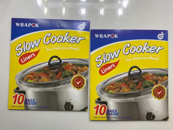 WRAPOK Slow Cooker Liners 2 Packs of 10 (20 Total) NIOP BPA Free