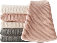 Barista Towel 6 Pack, Extra Thick 12″ x – 6 Grey/Pink/Beige