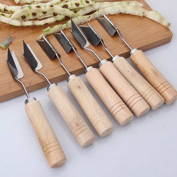 7 Pcs Pineapple Fork Stainless Steel Pineapple Cutter Ananas Peeler Fruit Cutter