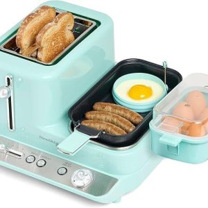 Classic Retro 3-in-1 Breakfast Station – Includes Egg and Veggie Steamer