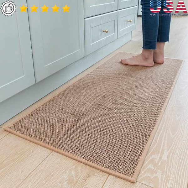 Non Skid Kitchen Rug Washable Absorbent Floor Mat Runner Sink Safety Indoor New