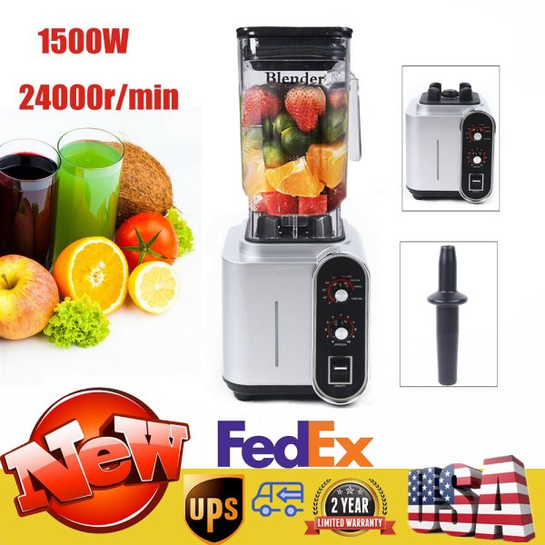 Commercial Smoothie Blender Electric Fruit Juicer Maker Mixer Machine 2200w