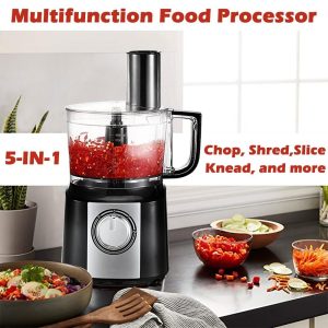 10 Cup Food Processor 600W Multifunctional 5 in 1 Blender Chopper Juicer Mixer