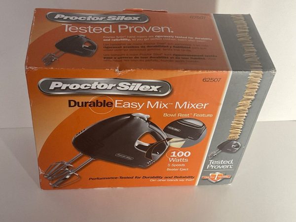 PROCTOR SILEX 22612 DURABLE 2-SLICE WIDE TOASTER (ALL BLACK) TOAST BOOST NEW