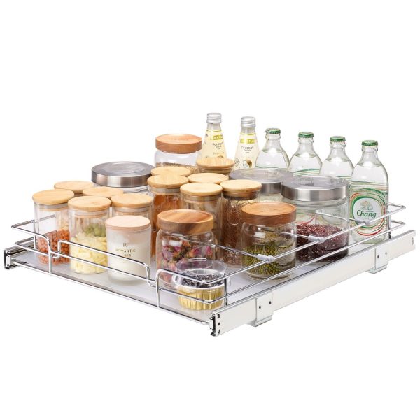 16×22 in Kitchen Cabinet Pull Out Shelf Drawer Organizer Slide Out Basket