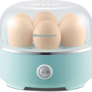 Elite Gourmet EGC115M Easy Egg Cooker Electric 7-Egg Capacity Soft Medium Egg