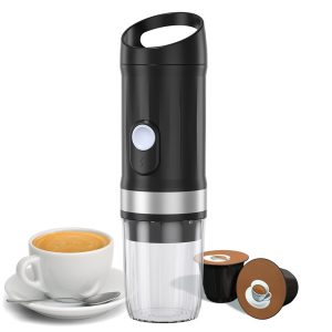 Portable Electric Espresso Coffee Machine Cordless Heat and Cold Brew 3oz B7T0