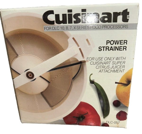 Cuisinart DLC 057 Power Strainer For DLC 10 8 7 X Series Food Processors NIB NOS