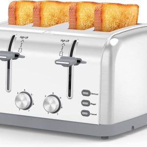 Toaster 4 Slice Best Pri… Retro Stainless Steel Toater with 7 Shade Settings