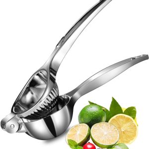 Premium Lemon Squeezer, TEZZ Large Heavy Duty Handhelp Juicer for Lemon, Stainle