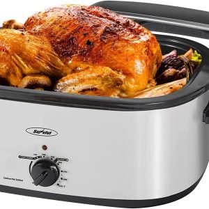 Roaster Oven, Electric Roaster Oven with Viewing Lid, 30Lb 26-Quart Turkey Roast