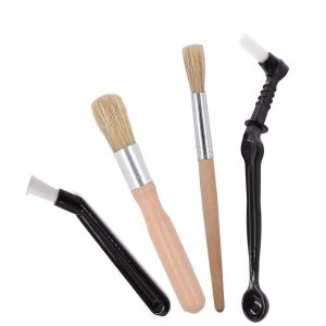 4 Pcs Coffee Brush Set Espresso Machine Cleaning Brush Kit for Coffee Grinder