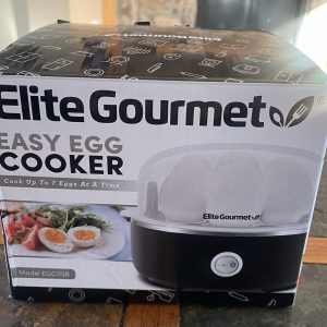 New Elite Gourmet Easy Egg Cooker Boil Poach Scramble