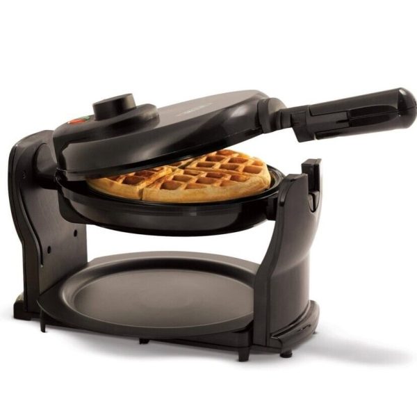 BELLA Classic Rotating Belgian Waffle Maker with Nonstick Plates, Removable Drip