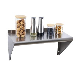 Stainless Steel Shelf 12″x24″, Space-Saving Wall Mounted Shelving, 260lb Heav…