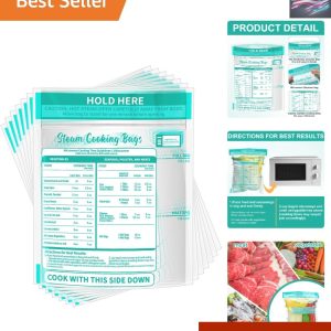 30 Pcs Reusable Microwave Steam Bags – Quick Healthy Cooking for Families