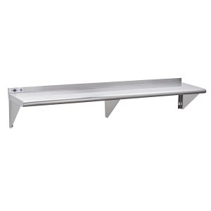 NSF Stainless Steel Shelf 14” x 72”, 450 lb Commercial Shelves Wall Mounted M…