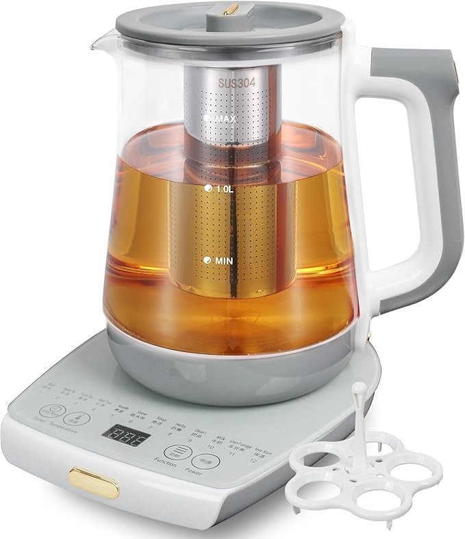 1.8L Electric Kettle with Infuser, Smart Tea Maker, Temperature Control 800W