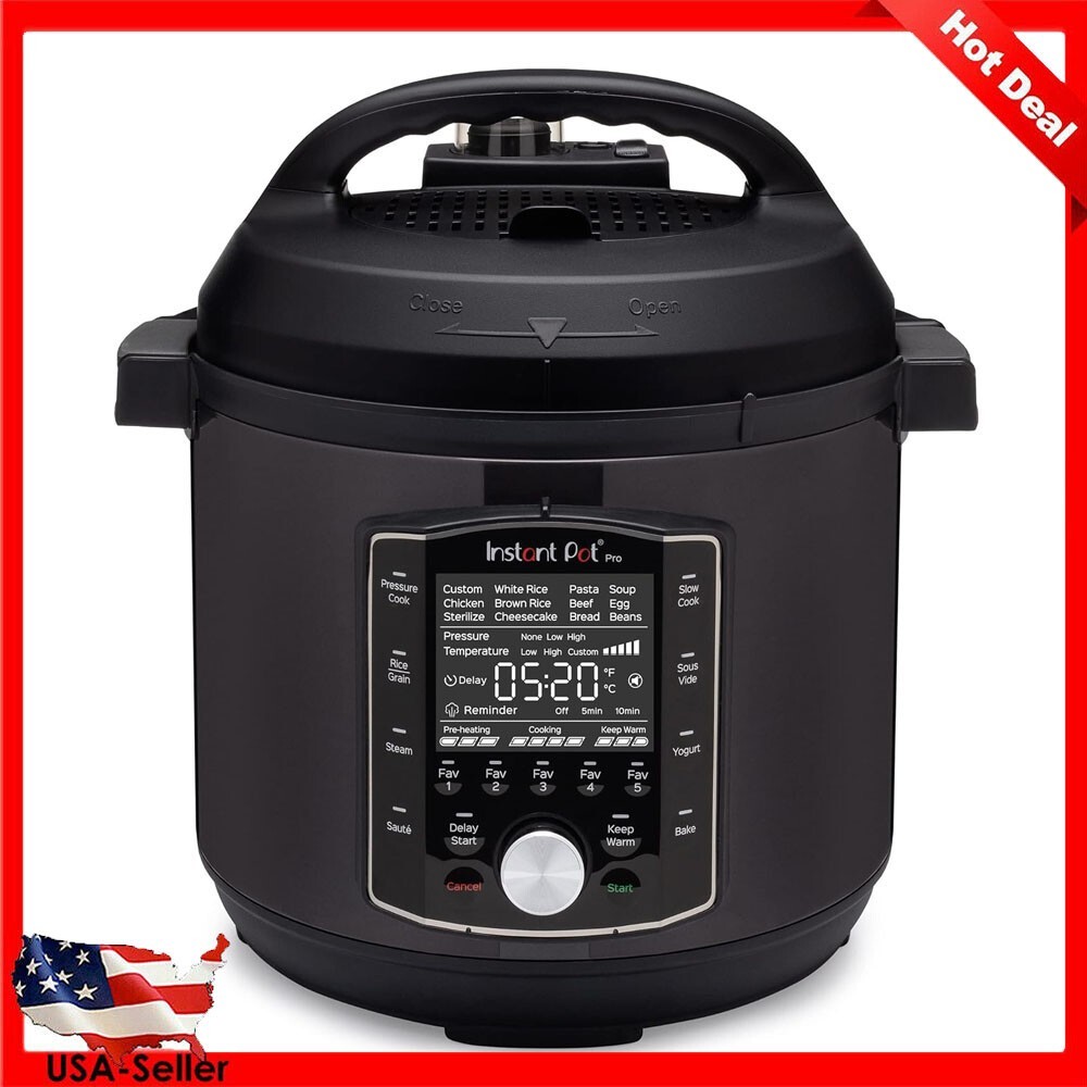 10 in 1 Pressure Slow Cooker Rice/Grain Steamer Sauté Sous Vide Yogurt Maker New