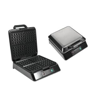 1300W Electric Belgian Waffle Maker Heavy-duty 4Slices Stainless Steel Non-stick