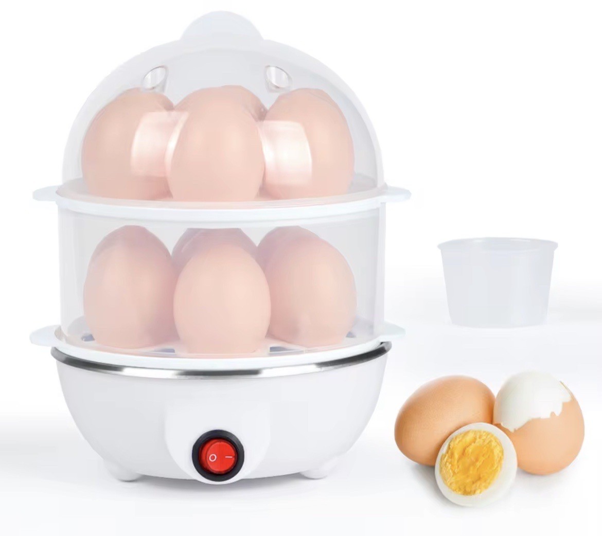 14-Egg Poacher Electrical Clear Plastic Steamed Heatly Nutrition 350 W 220V New