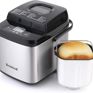 19-In-1 Compact Bread Maker Machine, 1.5 Lb / 1 Lb Loaf Small Breadmaker with Ca