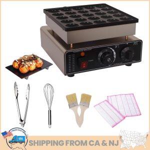 25 pcs Commercial Mini Pancake Maker, 110V Stainless Steel Pancake Maker Machine