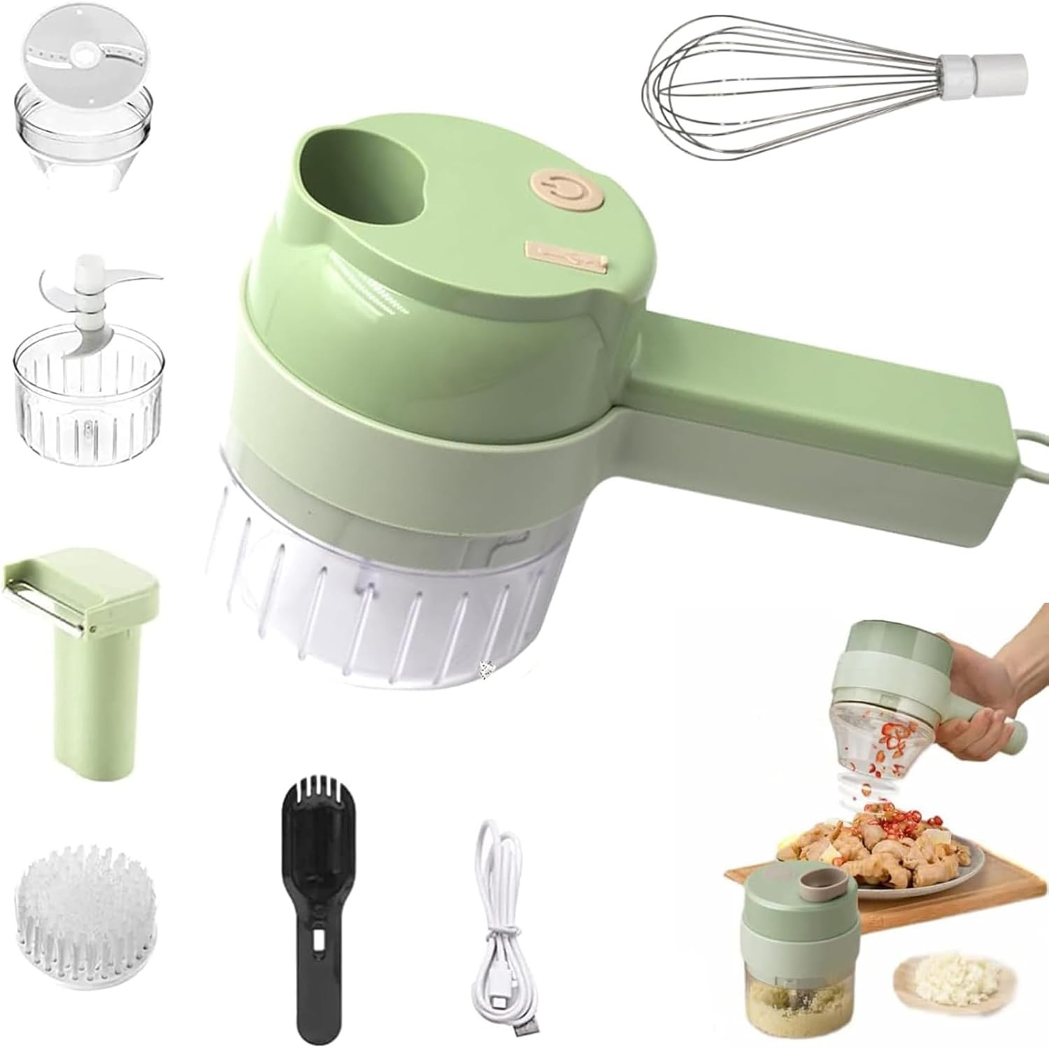 5 in 1 Electric Vegetable Chopper, Smart Kitchen Appliances, Mini Handheld Veget