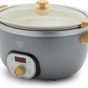 6Qt Non-Toxic Electric Pressure Cooker Programmable Periwinkle