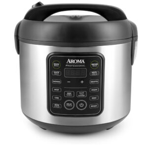 AROMA 10-Cup (Uncooked) Digital Rice Cooker – Multicooker Steamer Slow Cooker