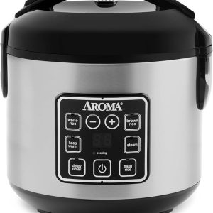 AROMA Professional Digital 4-Cup Rice/Grain Cooker & Steamer ARC-994SG