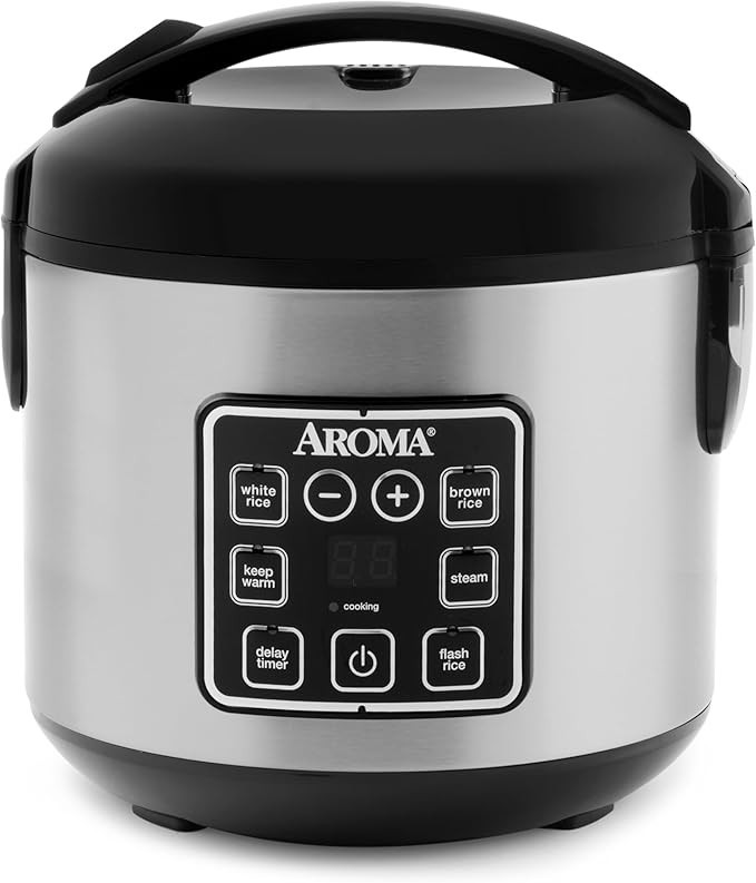 AROMA Professional Digital 4-Cup Rice/Grain Cooker & Steamer ARC-994SG