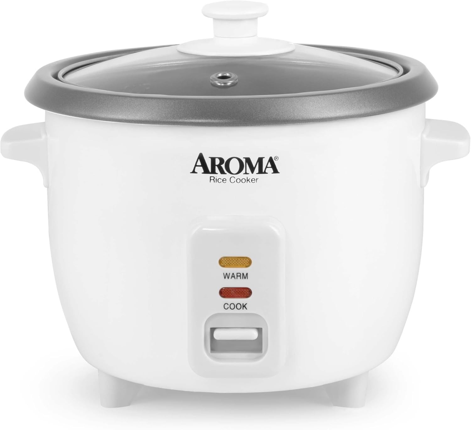 AROMA® Rice Cooker, 3-Cup (Uncooked) / 6-Cup (Cooked), Small Rice Cooker